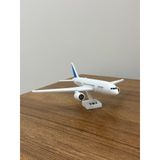 787 Model Uçak Maketi, PLA Malzemeden Üretilmiş, Dekoratif Ev Aksesuarı, Beyaz-Mavi