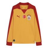 788197-81 Puma Gs Galatasaray Retro Uzun Kollu Çocuk Forma Sarı