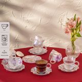 799,99 TLİ Emsan Hatrı Var Gökkuşağı 80 Ml 6'lı Kahve Fincan Takımı