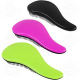 79STYLE 3 adet Detangler Fırça Dolaşmayan Saç Fırçaları Çocuklar İçin Düğüm Ücretsiz Ağrısız Dolaşık Açıcı Çocuk Saç Fırçası Tarakları Kadınlar İçin Kıvırcık İnce Saçlar (Boyut 18,4 cm -Yeşil)