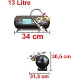 7A Mühendislik Karavan Lpg Tankı Yatay 13 Litre Tak Kullan Hazır Set