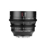 7Artisans 50mm T1.05 Sony E Mount Aps-c MF Cine Siyah Fotoğraf Makinesi Lensi