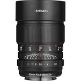 7Artisans 60 MM F2.8 Macro 2X Canon RF Mount Manuel Fokus Full Frame Lens Siyah