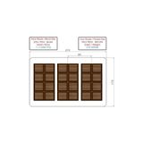 7D ORİJİNAL POLİKARBON DUBAİ ÇİKOLATA KALIBI 3 LÜ (210 GR)