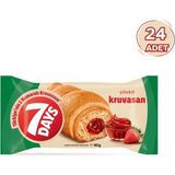 7Days 60 gr Çilekli Kruvasan 24 Adet Yumuşak Hamur ile Her Isırıkta Lezzet
