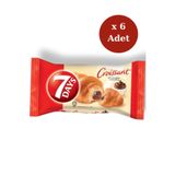 7DAYS Akışkan Çikolata Kreması Dolgulu Yumuşacık Kruvasan 60 Gr x 6'lı Fırsat Paketi