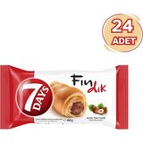 7Days Fındıklı Kruvasan 60 gr Yumuşak ve Doyurucu Atıştırmalık 24 Adet Ekonomik Paket
