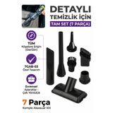 7GO 7GAB-03 Araç İçi Süpürge Yedek Aparat Seti 7 Parça – Uyumlu Başlık Seti, Detay Temizlik Aksesuar