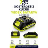 7go Göstergesiz Küçük Batarya | 18.5V 1.5AH 5c Li-Ion Yedek Batarya | 7go Ürünleri ile Uyumlu | Hızlı Tak-Çıkar Lityum Iyon Pil