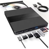 7in1 Harici USB 3.0 ve Type-C Dvd-Rom Dvd-Rw Optik Sürücü, USB ve Type C Kablolu, Pc, Tablet, DVD Player, Desenli Tasarım Ultra Slim CD Rom Okuyucu CV540