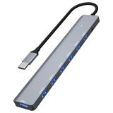 7in1 Type-C To USB Çoklayıcı 7 Port Usb3.0 Hub Power Güç Destekli 5gbps High Speed