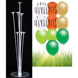 7'li Balon Standı ve 10 Adet Safari Konsept Balon Set - Desenli