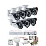 7'Lı Güvenlik Kamerası Seti - 5Mp Sony Seculensli 1080P Ahd, 8 Warm Led, Colorvu Gece Renkli Görüş, 1Tb Disk,V1