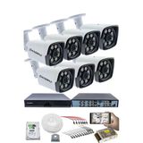 7'Lı Güvenlik Kamerası Seti - 5Mp Sony Seculensli 1080P Full Hd Ahd, 8 Ultra Warm Led, Gece Renkli Görüşlü, Colorvu Teknolojisi, Metal Aluminyum Kasa