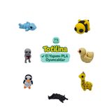7'li set arı ördek zürafa kedi penguen iskelet köpek balığı