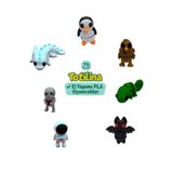 7'li Set AstronotAksolotl BukalemunİskeletYarasa Penguen Hindi Hareketli Oyuncak
