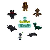 7'li set hindi goril dinozor kedi voodoo kedi yarasa