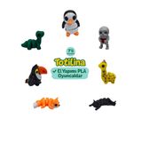 7'li set penguen iskelet zürafa kedi tilki tukan kuşu dinozor