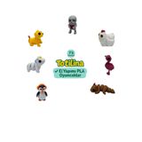 7'li Set Penguen Unicorn Tavuk flamingo puma İskelet Ejderha Hareketli Oyuncak