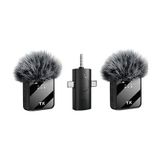 7ryms 126659319 K9-Y2 Kablosuz Taşınabilir 3 In1 Yaka Mikrofonu Tüylü Mini Mic Tak Ve Çalıştır Canlı Yayın Vlog Kablosuz Yaka Çift Verici Mikrofon Yüksek Kalite Profesyonel