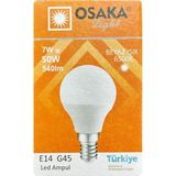 7W LED Mini Ampul, E14 Duylu, Beyaz Işık 6500K - 0,5 W - Altın