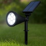 7W Solar LED Bahçe Armatürü 6400K Beyaz Işık – Güneş Enerjili Kazıklı & Duvar Montajlı �