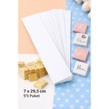 7x29,7 cm 1. Hamur Etiket Sticker – Inkjet & Lazer Yazıcı Uyumlu – 5’li Paket – Beyaz Baskı Etiketi