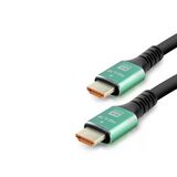 8.0 Mm Ölçülü Fiber Optik Hdmi 2.1 Kablo 8K Uhd 60 Hz Od 3 M Siyah Yeşil