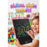8.5 inç LCD Kalemli Çizim Kilitlemeli Silmeli Eğitici Oyuncak Çizim Tableti PEMBE