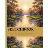 8.5 x 11 Sketchbook: Pointillism Landscape Painting Art Notebook: Blank Drawing Journal for Art Students & Creatives – Paperback Sketchbook, Great Gift for Painters, Teens, and Impressionist Art Fans