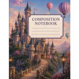 8.5x11 Notebook College Ruled: Fairy Tale Castle Aesthetic Journal for College, Work, Teens, Adults | 120 College Ruled Pages