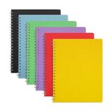 8 Adet 60 Yaprak Okul Defteri Pp Kapak Spiralli Defter A4 ( 4 Çizgili + 4 Kareli ) - Sarı