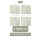 8 Adet 9X5 Cm Universal Büyük Boy Kablolu Tens Pedi - Tens Elektrot Pedi - Yedek Tens Elektrodu