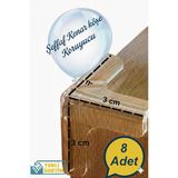 8 Adet Bebek Çocuk Yaşlı Köşe Koruması Cam Masa Mermer Sehpa Mobilya Için Şeffaf Kenar Koruyucu