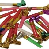 8 Adet Büyük Boy Doğum Günü Parti Düdüğü Noel Yılbaşı Kaynana Dili Düdük Sesli Renkli Uzayan Düdük