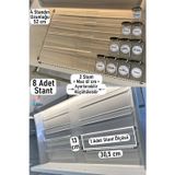 8 Adet Çekmece Içi Baharatlık Düzenleyici Organizer Stant (KAVANOZLAR HARİÇTİR) Z305