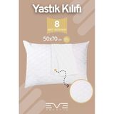 8 Adet Diamon Kapitone Antibakteriyel Fermuarlı Yıkanabilir Otel Lüks Yastık Kılıfı 50X70cm