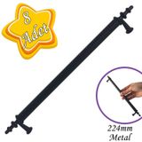 8 Adet Erciyes Kulp Siyah 224 Mm Kulp Mobilya Mutfak Dolabı Çekmece Dolap Kapak Kulpu Kulbu Metal Kulpları