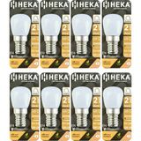 (8 Adet) Heka 2W (14W) 3000K (Sarı Işık) E14 Duylu (İnce Duy) Dim Edilebilir Soft Led Mini Ampul