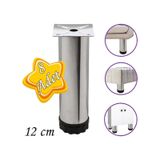 8 Adet Metal Ayarlanabilir 12 Cm Krom Destek Ayagi Mobilya Kanepe Baza Koltuk Dolap Sehpa Tv Unitesi Ayagi