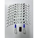 8 Adet Michelin Lastik Yazısı Motosiklet ve Otomobil Michelin Lastik Yazısı Sticker - 1 - Beyaz