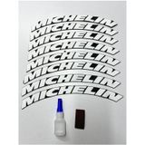 8 Adet Michelin Motosiklet Ve Otomobil Uyumlu Michelin Lastik Yazısı Sticker Arma
