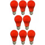(8 Adet) Osaka 10W Kırmızı Işık E27 Duylu (Kalın Duy) Led Ampul