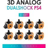 8 Adet Ps4 3D Analog Joystick Motor Playstation 4 Dualshock Kol Tamir Yedek Parça - Siyah