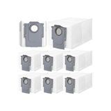 8 Adet Roborock ile Uyumlu Qrevo Curv,Curv X,Qrevo Curv 2 PRO,Qrevo C,Qrevo EDGE Robot Süpürge Toz Çöp Torbası Yedek Parça Aksesuar Seti