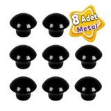 8 Adet Siyah Mantar Düğme Kulp Mobilya Çekmece Dolap Kapak Kulbu Metal Kulp Aksesuarları Vidalı
