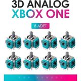 8 Adet Xbox Series S x One 3D Analog Joystick Motor Kol Tamir Yedek Parça - Yeşil