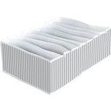8 Bölmeli Xl Pratik Bölmeli Çekmece Düzenleyici Organizer(Iç Çamaşırı Kravat Çorap Düze - 000-Siyah - Değişken