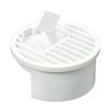 8 cm Yer Süzgeci Izgarası Plastik Gider Kapağı, Kötü Koku ve Haşere Önleyici, Su Tahliyesini Destekleyen, Banyo, Duş, Balkon, Mutfak ve Islak Zeminler İçin Dayanıklı Beyaz Yer Gideri Kapağı