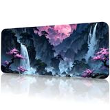 8 Farklı Desenli Baskılı Model Black Deer XXL Gaming Mouse Pad 90x40 cm – Dikişli Kenar, Kaymaz Taban, Dijital Tasarım, Hassas Takip, Ultra Geniş Oyuncu Mousepad (Jungle Art 90x40 cm)